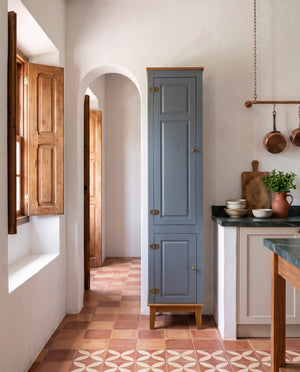Armário Lateral Esquerdo Para Cozinha - ambiente - Cinza