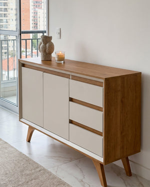 Buffet Vertex 2 Portas 3 Gavetas Naturalle - foto 6