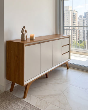 Buffet Vertex 3 Portas 3 Gavetas Naturalle - foto 6