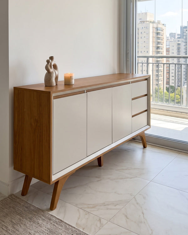 Buffet Vertex 3 Portas 3 Gavetas Naturalle - foto 6