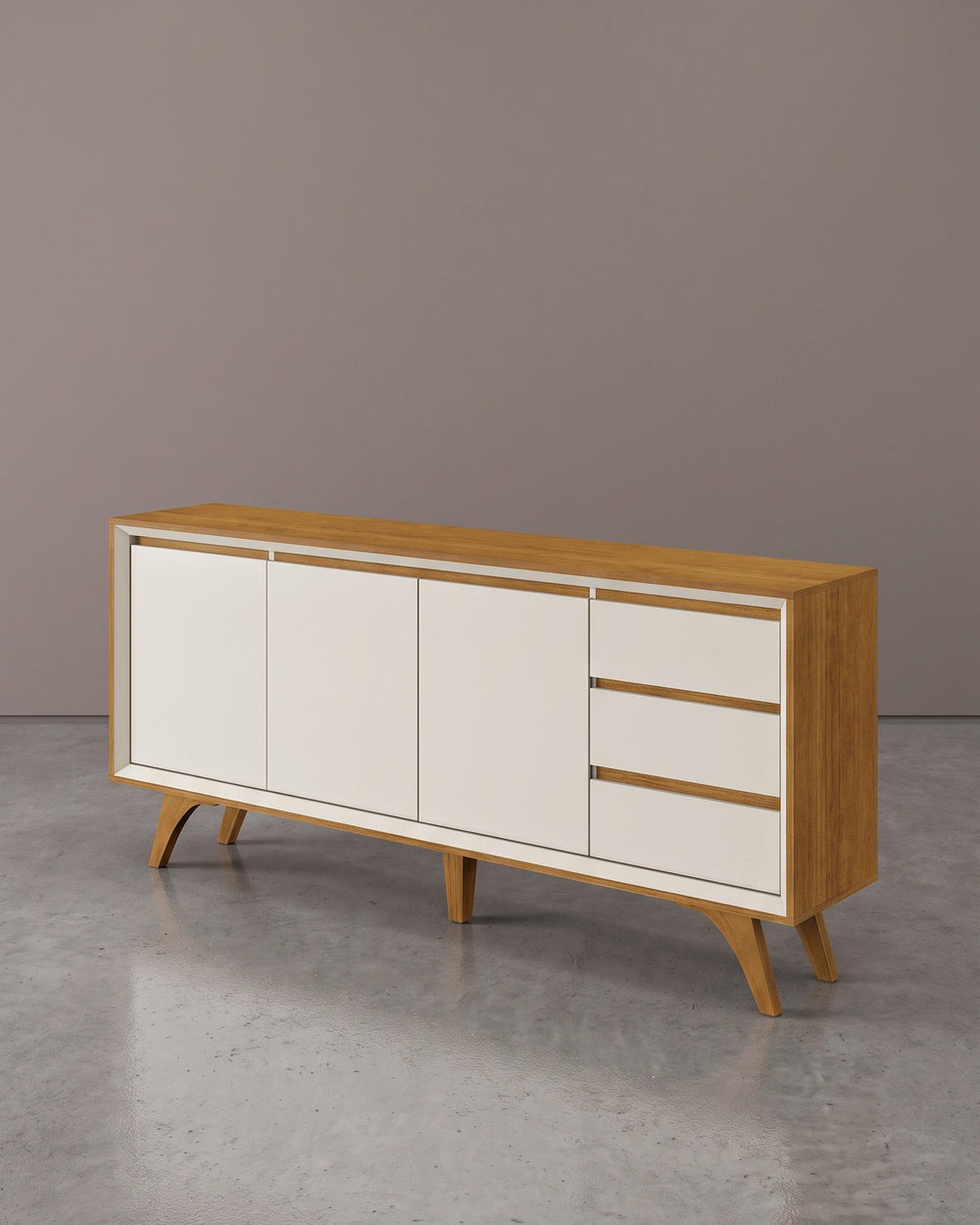 Buffet Vertex Naturalle — 3 portas e 3 gavetas