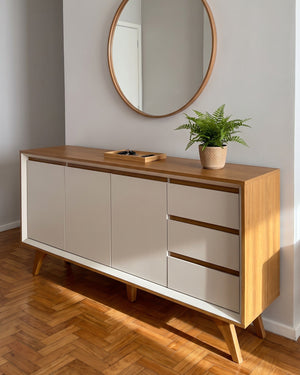 Buffet Vertex 3 Portas 3 Gavetas Naturalle - foto 4