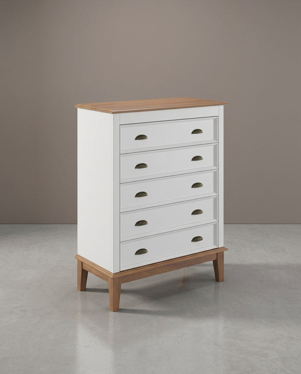 Cômoda 5 Gavetas Branco