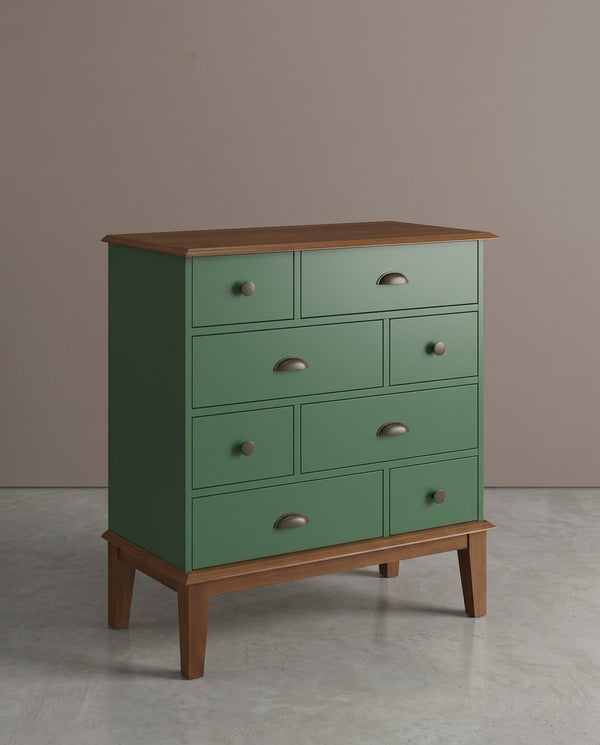 Cômoda 8 Gavetas Verde