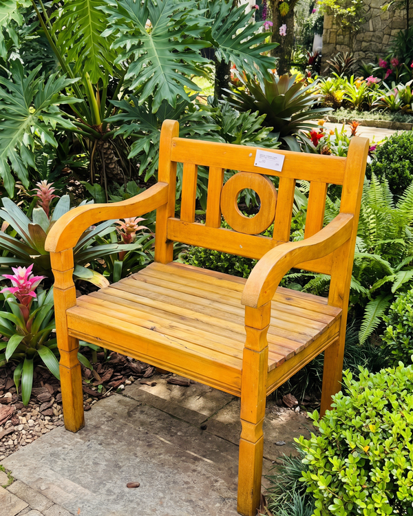 Poltrona De Jardim Bola Madeira De Demolição Natural