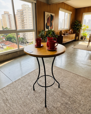 Mesa de Chá 60cm Eucalipto