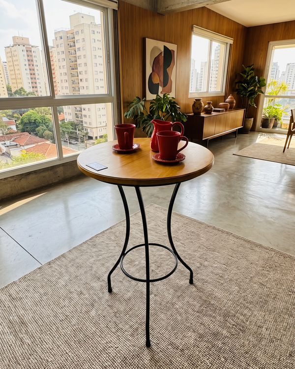 Mesa de Chá 60cm Eucalipto