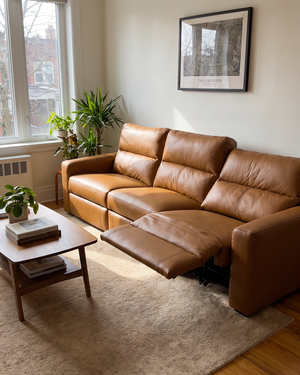 Sofa Oslo Couro 100% Legitimo Retrátil Elétrico