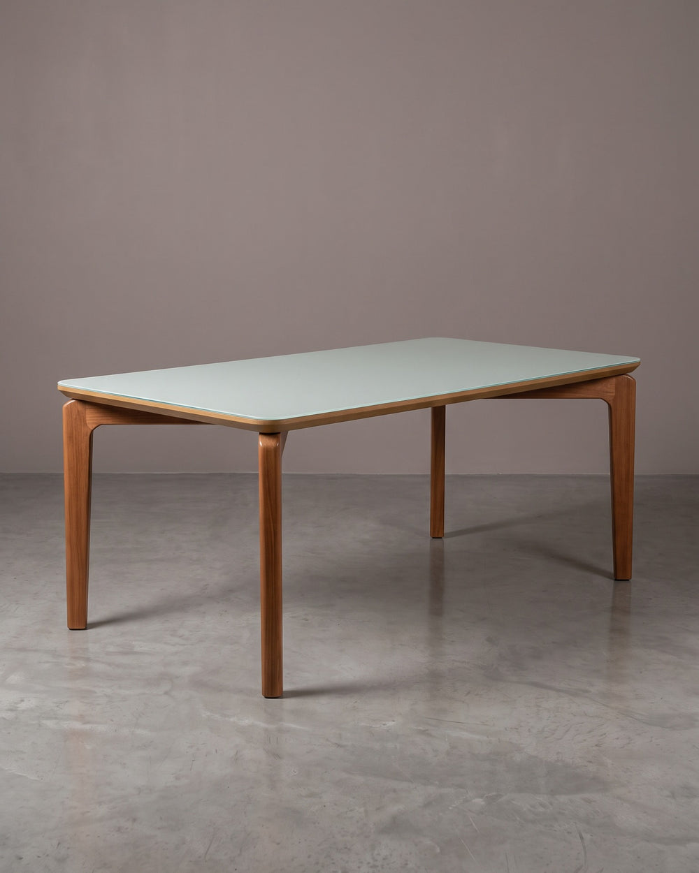 Mesa de Jantar Alpha Canto Redondo — 4 Lugares — 1.30m ( 1.30m x 0.90m x Altura 0.78m )