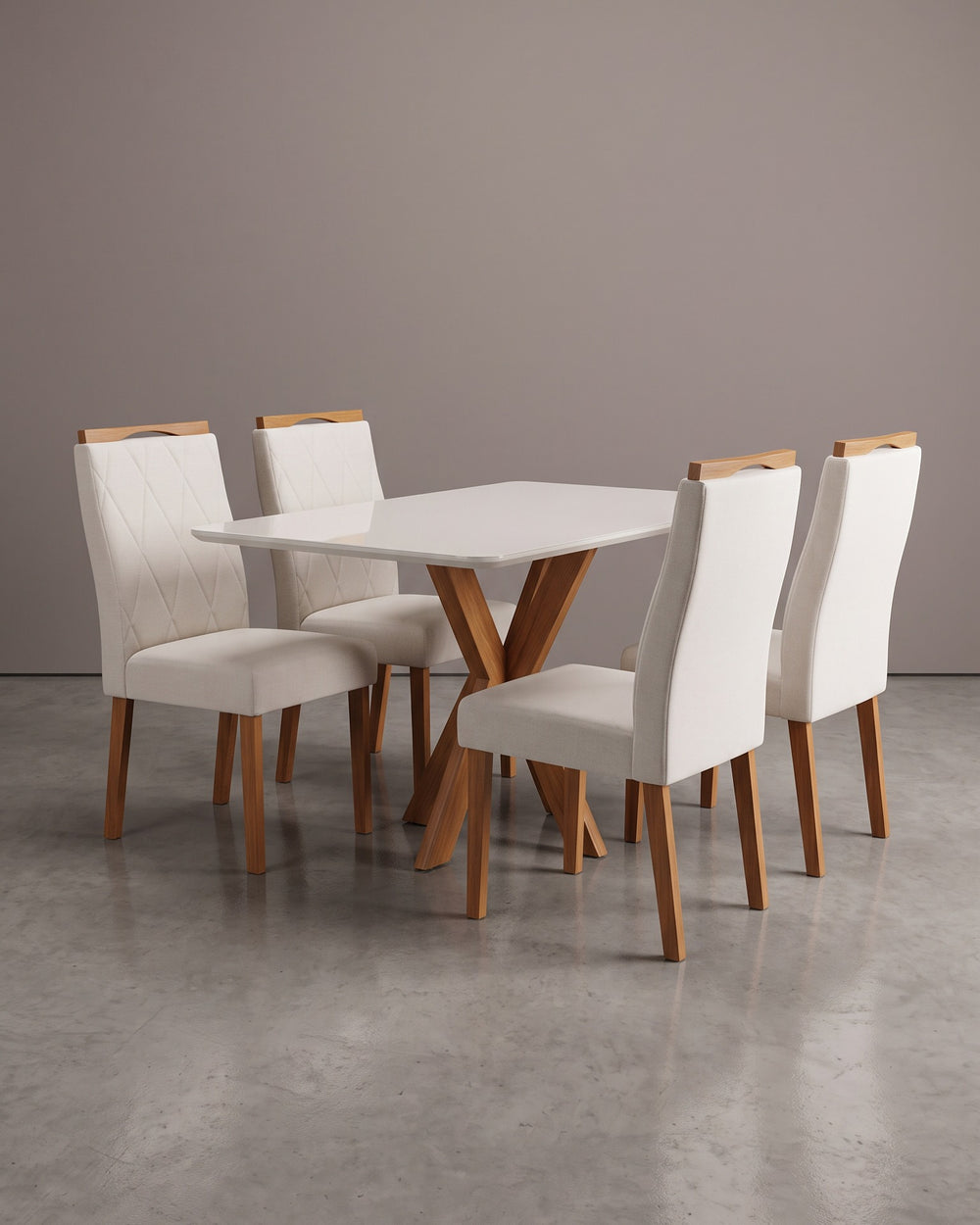 Conjunto Sala de Jantar Andria 4 Cadeiras