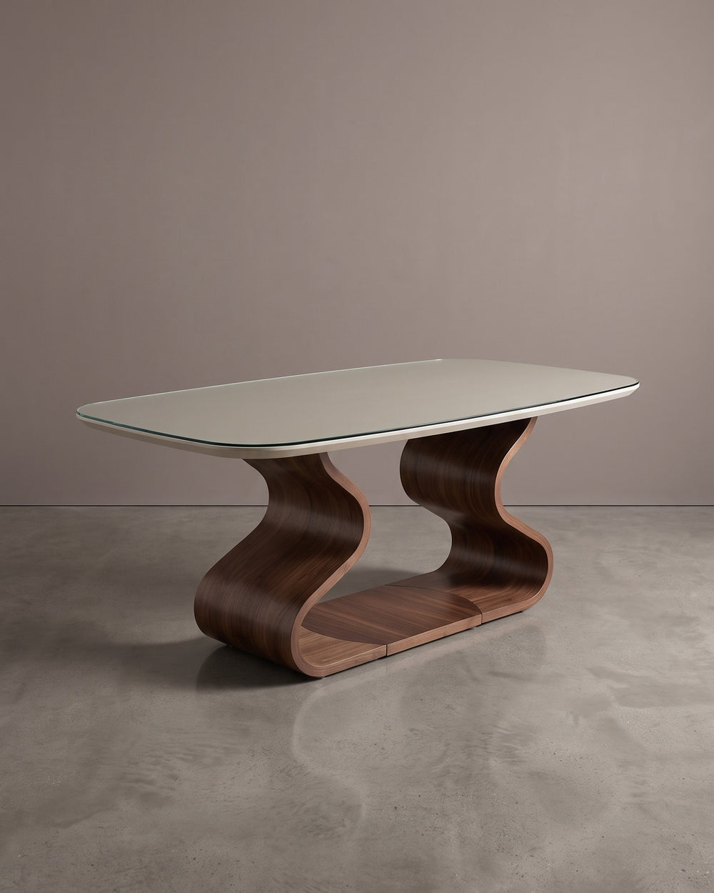 Mesa de Jantar Betânia Tampo Vidro 6 Lugares