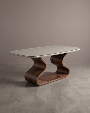 Mesa de Jantar Betânia Tampo Vidro 6 Lugares