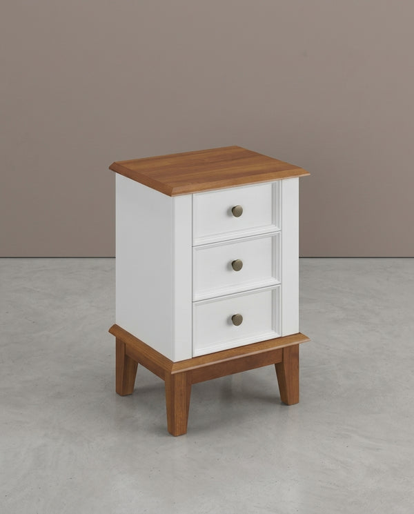Mesa de Cabeceira Madeira Maciça Branco