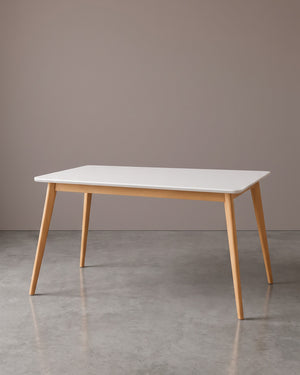 Mesa De Jantar Dover Tampo Branco Pés Palito - foto 1