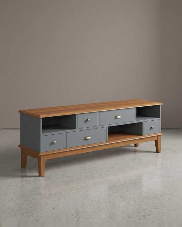 Rack 5 Gavetas Cinza