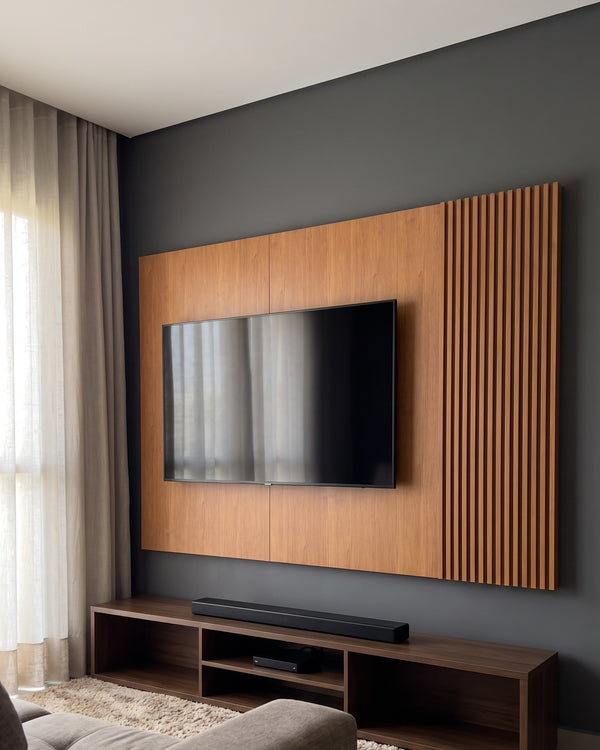 Painel Arezzo Ripado Sem Led