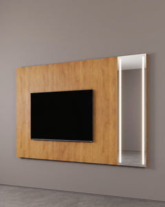 Painel Vitrum Com Espelho e Led