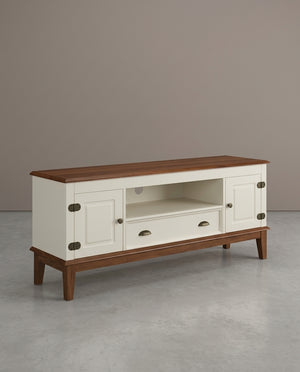Rack 2 Portas e 1 Gaveta Off White