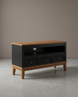 Rack 3 Gavetas Preto