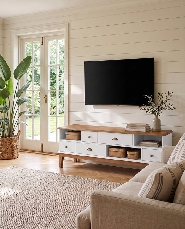 Rack 5 Gavetas - ambiente - Branco