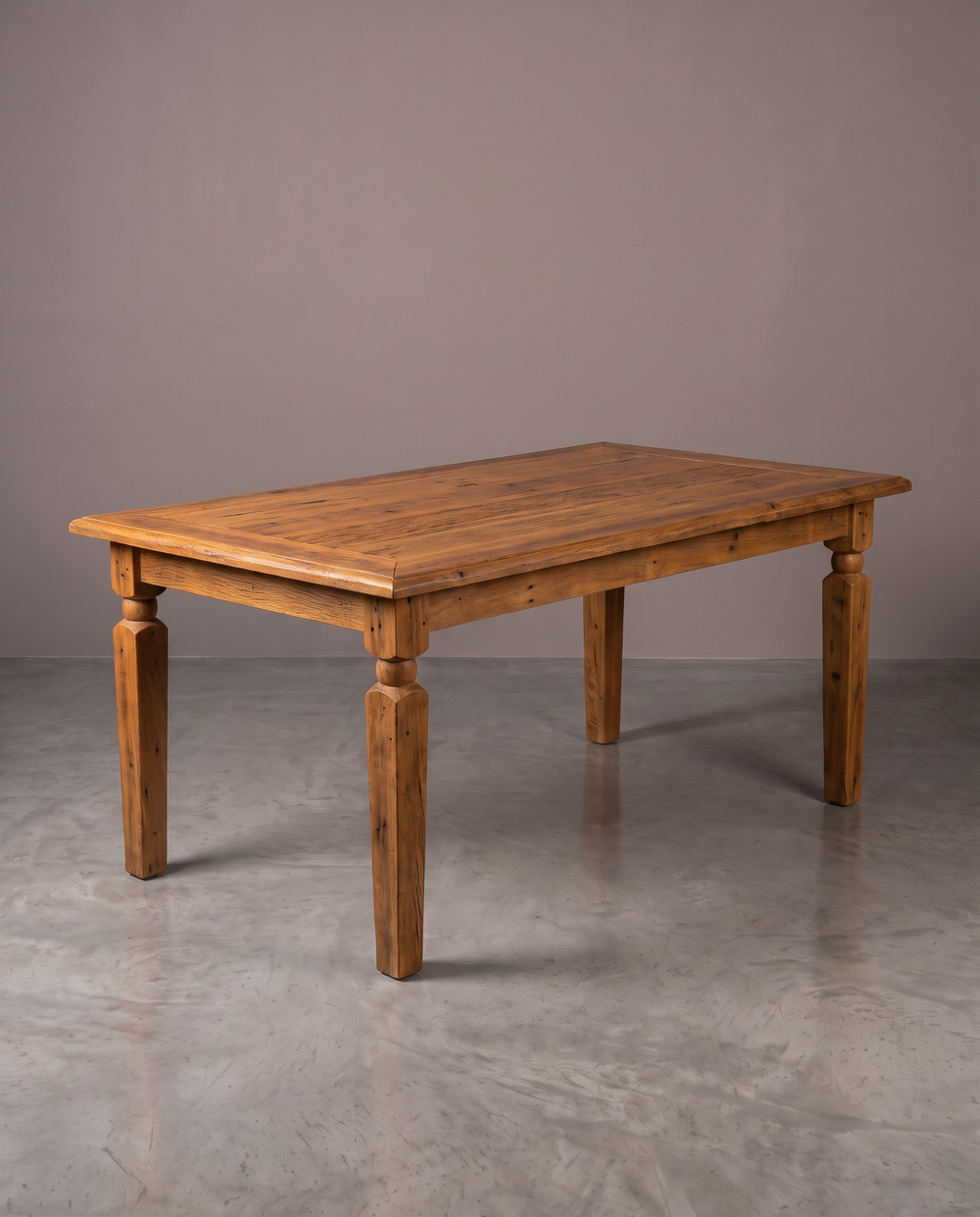 Mesa Pé Bola Natural — Rústico (veios naturais) — 1.20m ( Largura 1.20m x Profundidade 0.70m x Altura 0.78m )