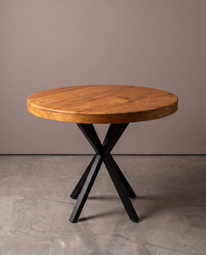 Mesa Verona Madeira De Demolição Maquinado - acabamento Maquinado (liso)