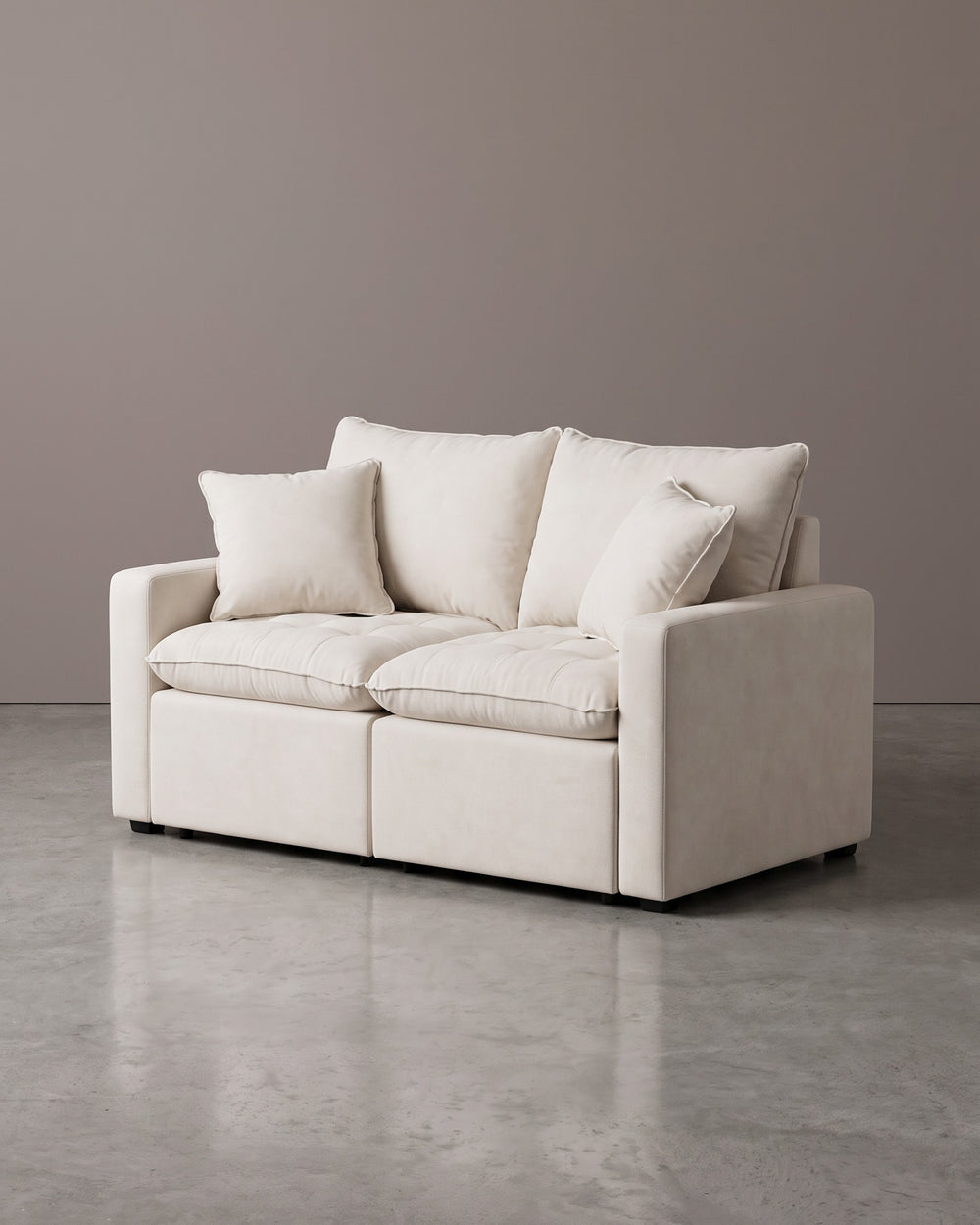 Sofá Cama Triton — 2.30 ( 2 Mod 1.00 Cm - Braço 0.15 ) — Linho