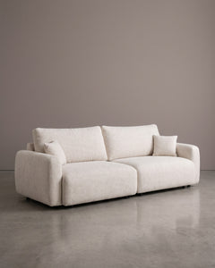 Sofá Vip Modular Off White Com Braços Largos
