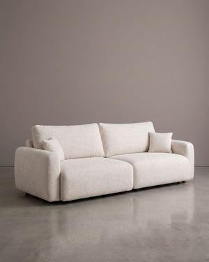 Sofá Vip Modular Off White Com Braços Largos